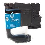 High Yield Brother LC504XL Cyan Ink Cartridge, Single Pack