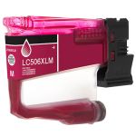High Yield Brother LC506XL Magenta Ink Cartridge, Single Pack