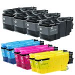 Ultra High Yield Brother LC507 Printer Ink Cartridges Combo Pack of 10: 4 Black, 2 Cyan, 2 Magenta, 2 Yellow