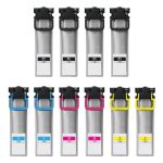 Epson T10W Printer Ink Cartridges - Combo Pack of 10: 4 Black, 2 Cyan, 2 Magenta, 2 Yellow