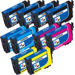 High Capacity Epson T202XL Ink Cartridges 10-Pack: 4 Black, 2 Cyan, 2 Magenta, 2 Yellow