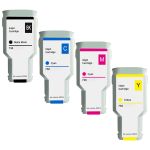 High Yield HP 738 Ink Cartridges 300ml Combo Pack of 4