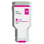High Yield HP 738 Magenta Ink Cartridge 300ml, Single Pack