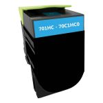 High Yield Lexmark 701HC Toner Cartridge Cyan, Single Pack