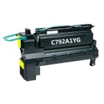 Lexmark C792A1YG Toner Cartridge Yellow, Single Pack