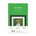 Canvas Photo Printer Paper - 4" x 6" 20 sheets - Resin Coated - 260g
