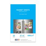 Premium Matte Printable Magnet Sheets (4"X6") 10 sheets - White