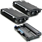 Brother TN350 Toner Cartridges & DR350 Drum 3-Pk 