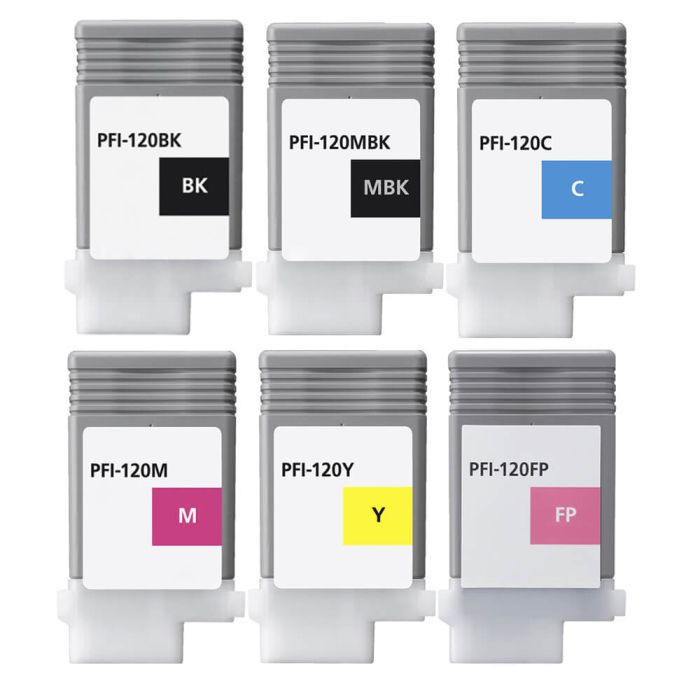 Compatible Canon PFI-120 Ink Cartridges Single and Combo Packs