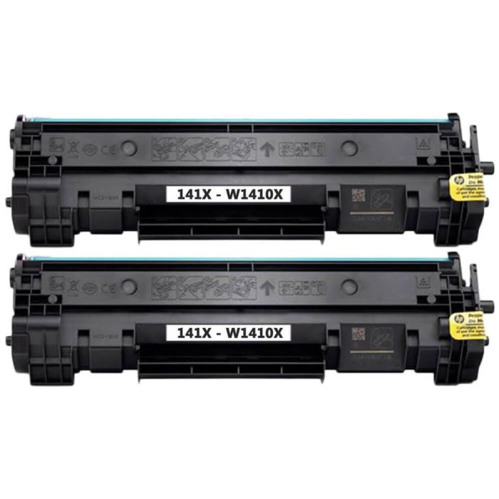 High Yield HP W1410X Black Toner Cartridges, 2-Pack