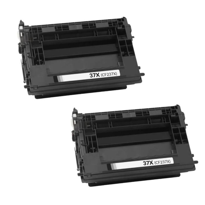 High Yield HP 37X Toner Cartridges 2-Pack: Black