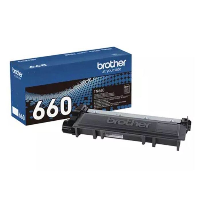 Original High Yield Brother TN660 Black Toner Cartridge, Single Pack