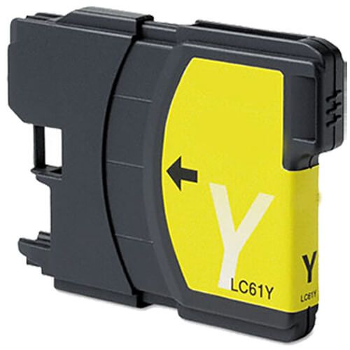 Brother LC61Y Ink Cartridge - LC61 Yellow, Single Pack