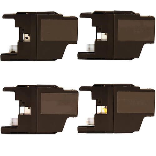 High Yield Brother LC75 Series Ink Cartridges XL 4-Pack: 1 Black, 1 Cyan, 1 Magenta, 1 Yellow