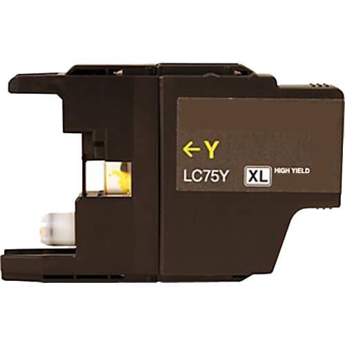 High Yield Brother LC75Y XL Ink Cartridge - LC75 Yellow, Single Pack