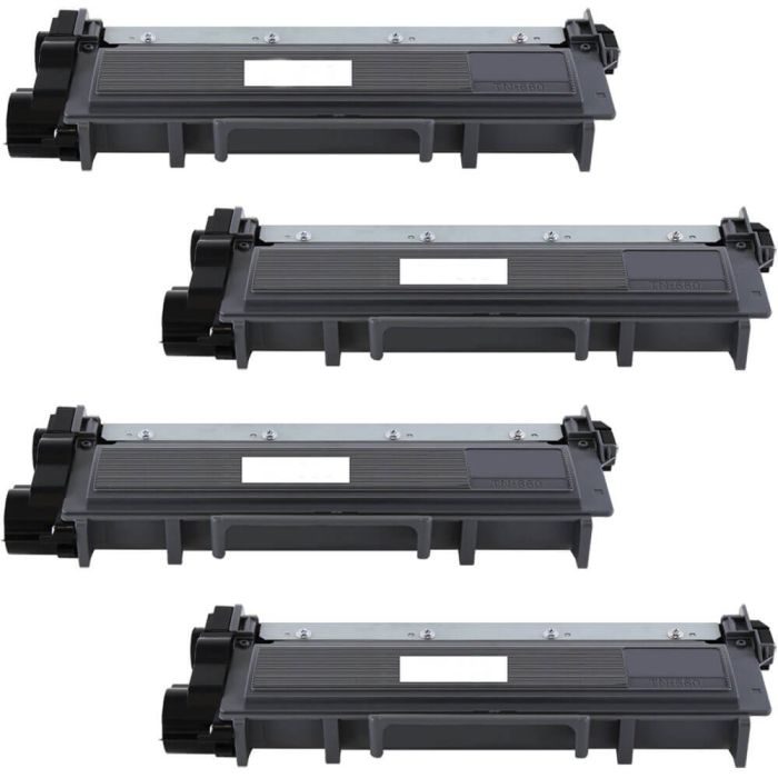 High Yield Brother TN660 Toner Cartridges 4-Pack Black