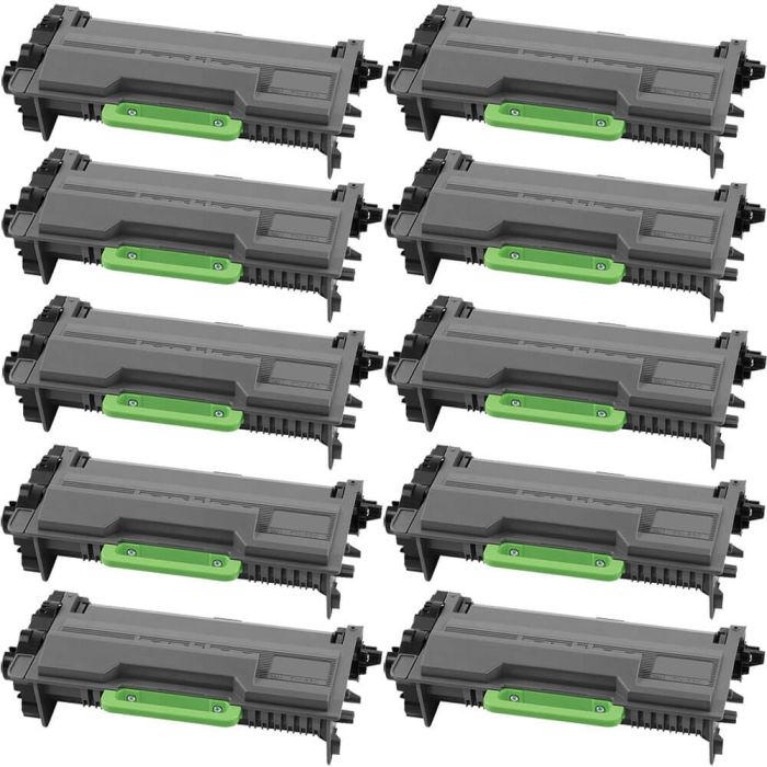 High Yield Brother TN850 Compatible Toner Cartridges 10-Pack Black