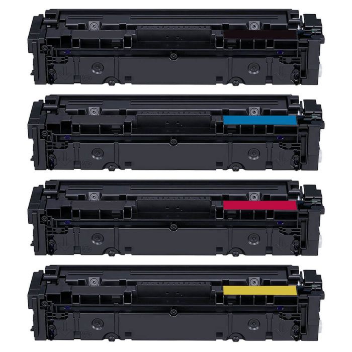 High Yield Canon 045 Toner Cartridges 4-Pack - 045H: 1 Black, 1 Cyan, 1 Magenta, 1 Yellow