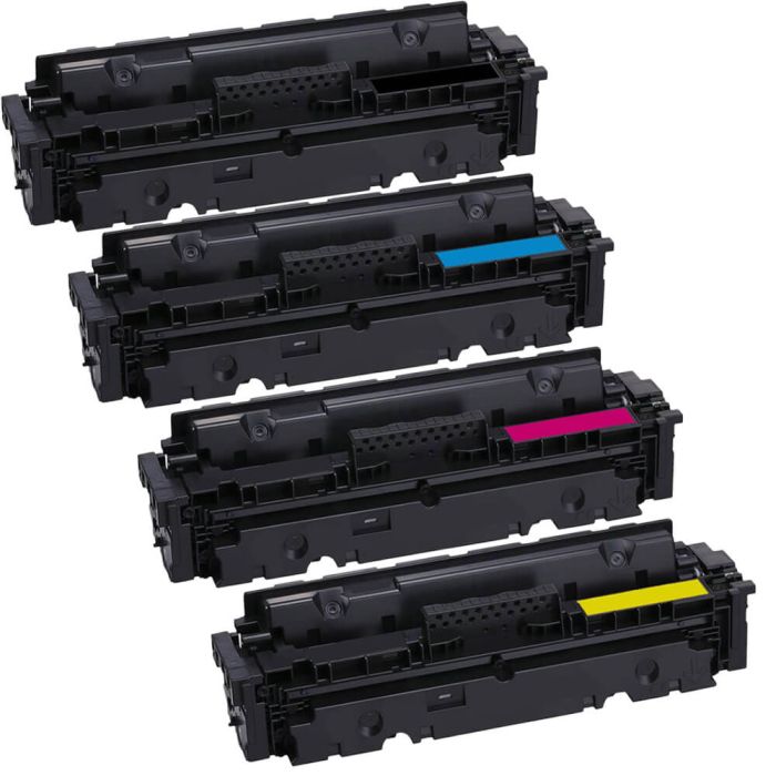 Canon 055H Toner Cartridge Set High Capacity 4-Pack: 1 Black, 1 Cyan, 1 Magenta, 1 Yellow