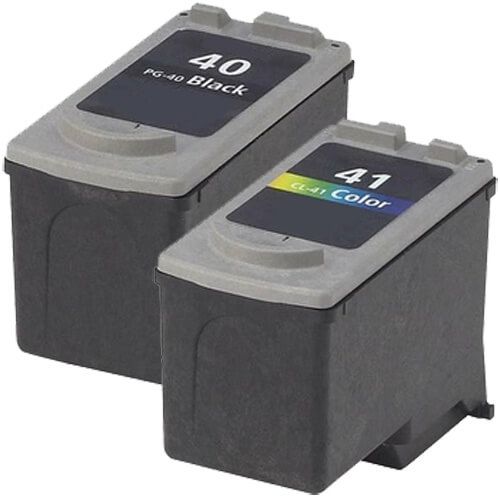 Canon PG-40 CL-41 Ink Cartridge Set of 2: 1 PG-40 Black, 1 CL-41 Color