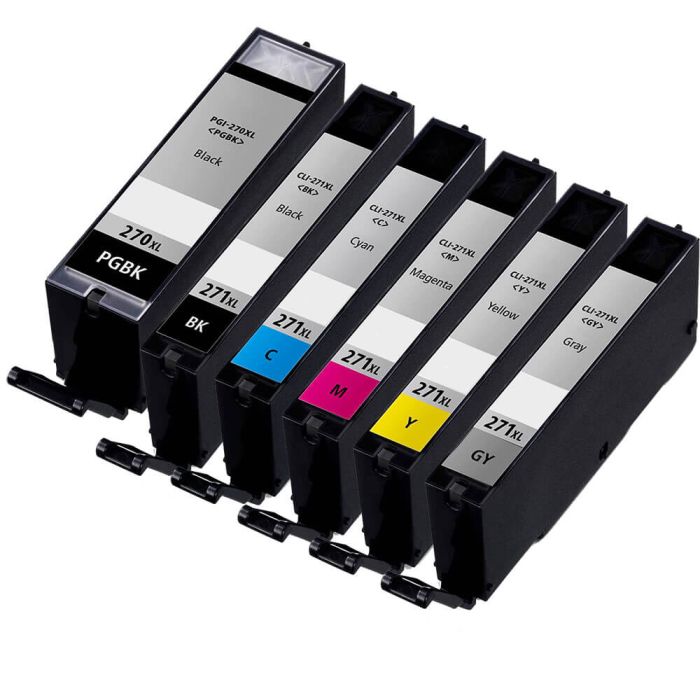 Canon Ink 270 271 XL Cartridges Combo Pack of 6 20.34