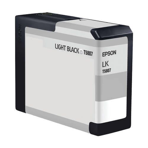 Epson T5807 Ink Cartridge Light Black, Single Pack