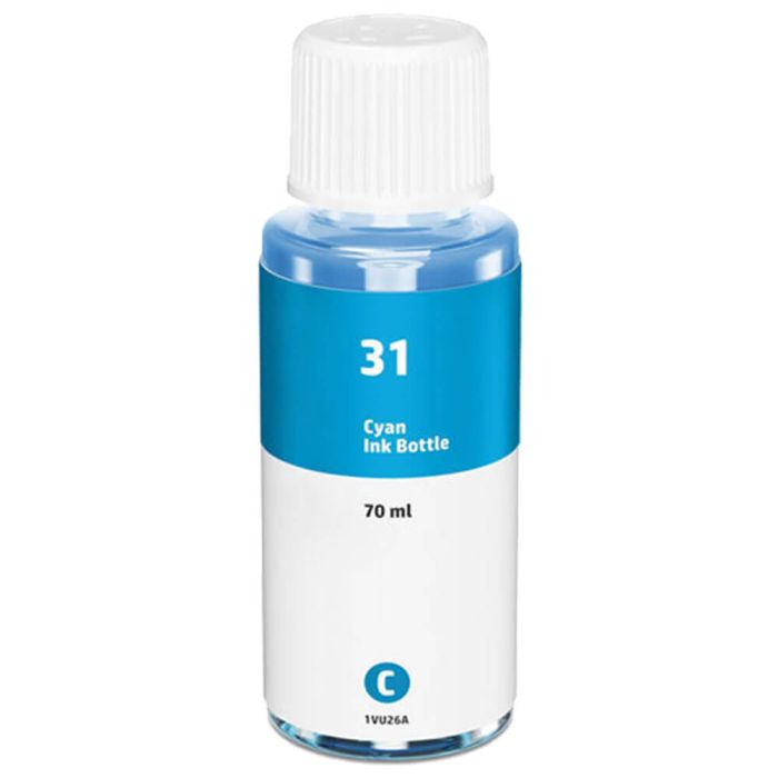 HP 31 Ink Bottle Cyan, Single Pack