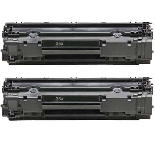HP 35A Black Toner Cartridges 2-Pack