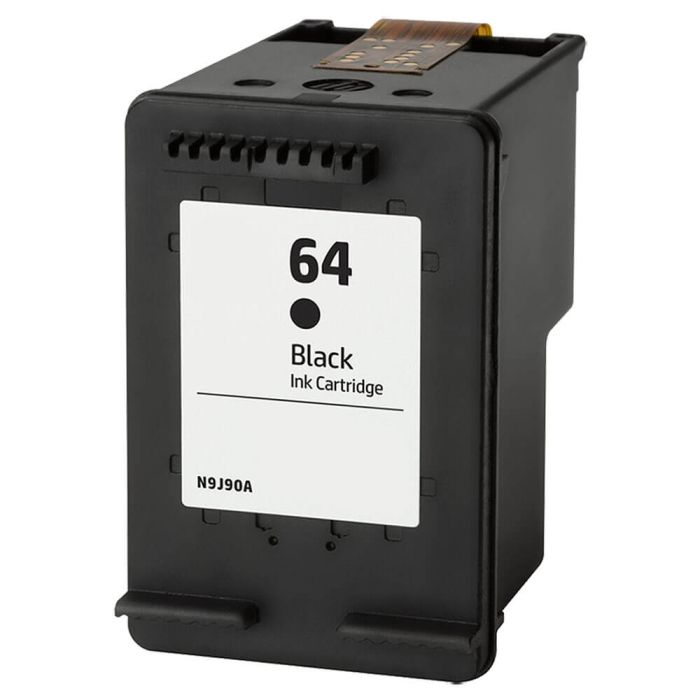 HP 64 Black Ink Cartridge, Single Pack