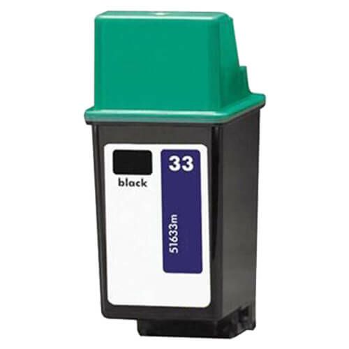 HP 33 Black Ink Cartridge, Single Pack