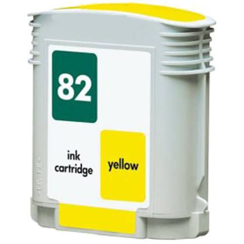 Hewlett Packard (HP 82) Yellow Replacement Printer Ink Cartridge