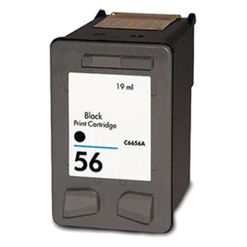 HP C6656AN Ink Cartridge - HP 56 Black, Single Pack