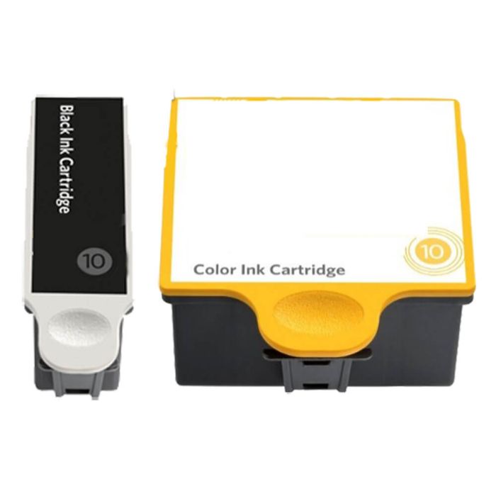 Compatible Kodak 10B Ink Cartridge and Kodak 10C Ink Cartridge 2-Pack: 1  Black, 1 Color