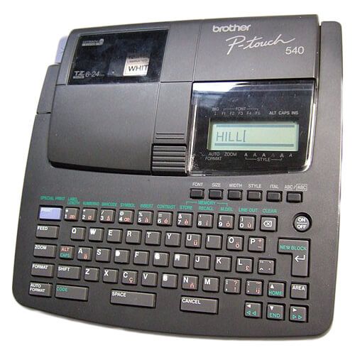 Brother PT-540 Tape Label Cassette Printer