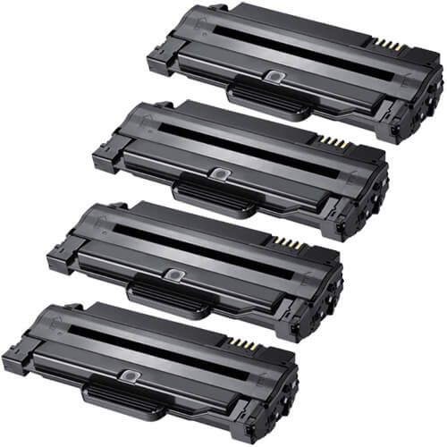 High Yield Samsung 105L Toner Cartridges - MLT-D105L Black 4-Pack
