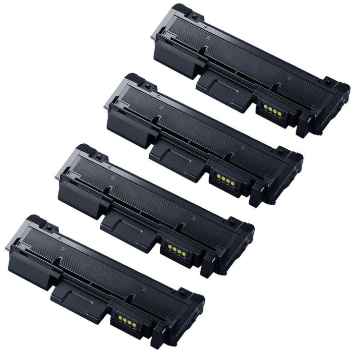 High Yield Samsung MLT-D118 Toner Cartridges - MLT-D118L Black 4-Pack