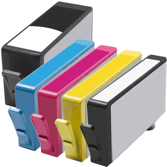 HP 564XL Black &amp; Color 5-pack High Yield Ink Cartridges