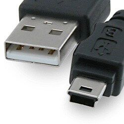 USB 2.0 Hi-Speed A to Mini B Device Cable 6ft. / AM to Mini BM (5 pins)