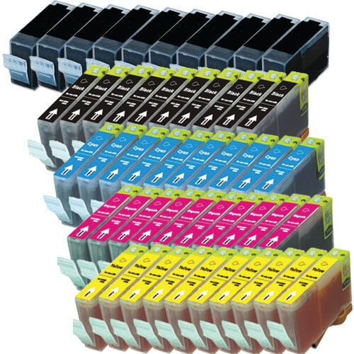 Canon BCI-3E Black & Canon 6 Ink Cartridges 50-Pk