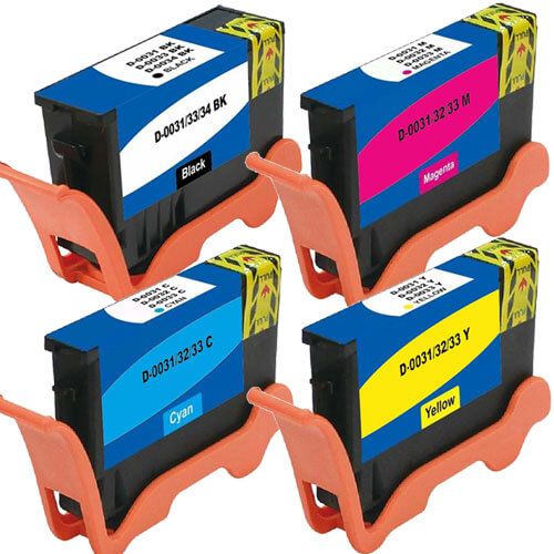 Dell (Series 33 & 34) 4-pack Extra High Yield Ink Cartridges