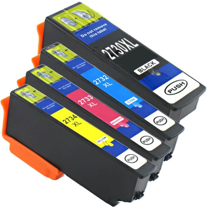 Epson 273XL T273XL Black & Color 4-pack HY Ink Cartridges