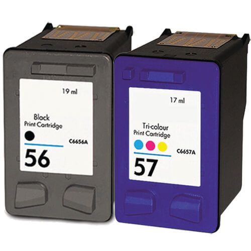 HP 56 Black Cartridge & 57 Color Ink @ $27.98