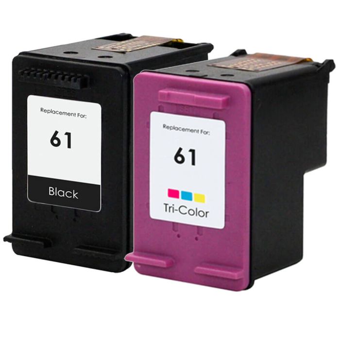 Cheap HP 61 Ink Cartridge Combo Pack of 2 - 1 Black and 1 Tricolor