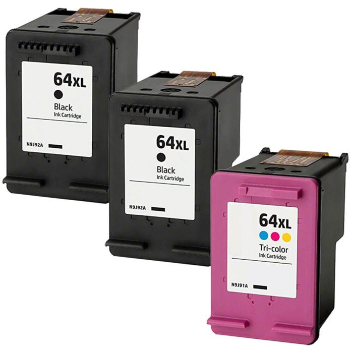 Bar Konsulat ørn HP 64 Ink XL Cartridges - HP Printer Ink 64 XL 3-Pack @ $68.85
