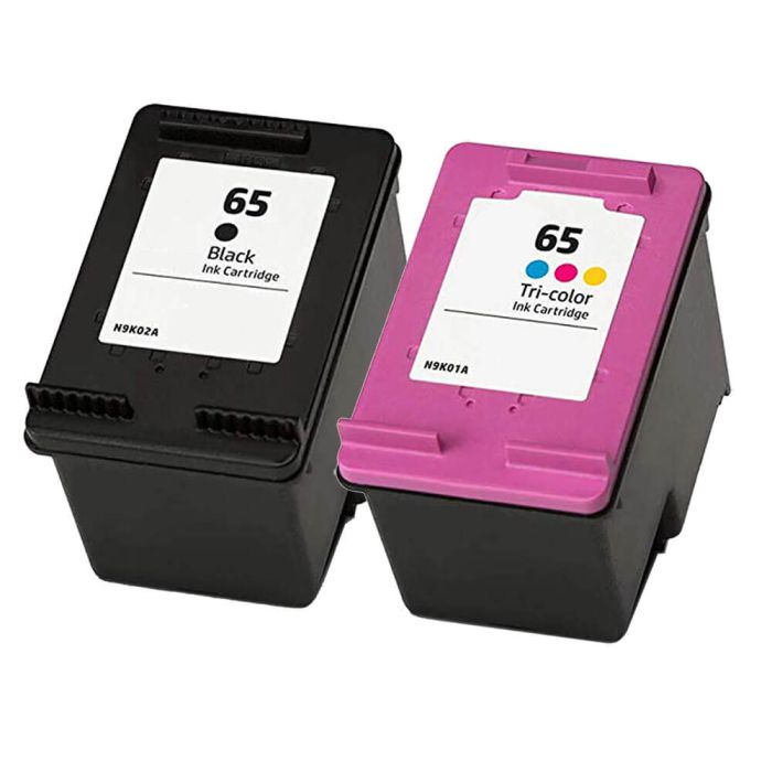 HP 65 Ink Combo Pack of 2: 1 Black &amp; 1 Tri-Color