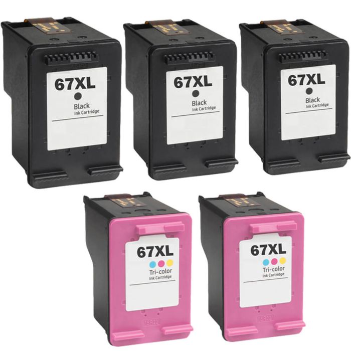 67XL Ink Cartridge for HP 67 Deskjet 2700 2720e 4155 4158 Envy 6000 6055  Printer