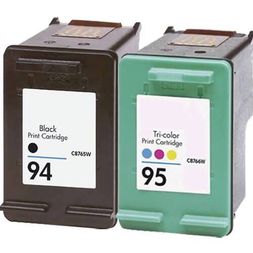 Replacement HP 94 95 Ink Cartridges 2 Pack 1 94 Black 1 95 Tricolor