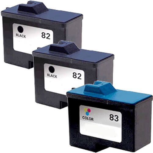 Lexmark #82 Black & #83 Color 3-pack Ink Cartridges