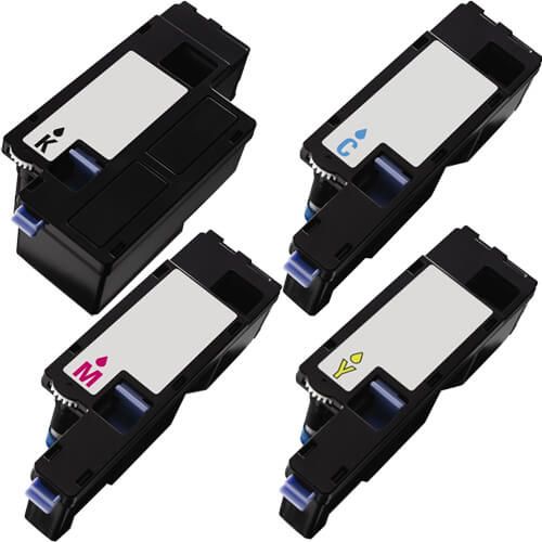 Dell 1250c (4-pack) High Yield Toner Cartridges