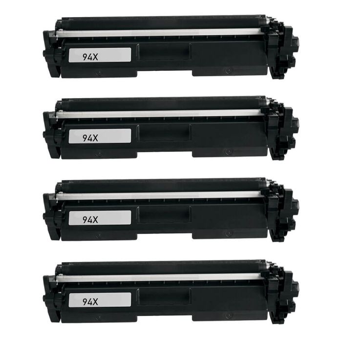 High Yield HP LaserJet 94X Toner Cartridges Black 4-Pack